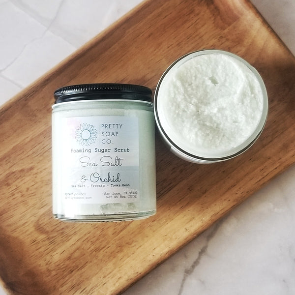 Sea Salt & Orchid Foaming Sugar Scrub