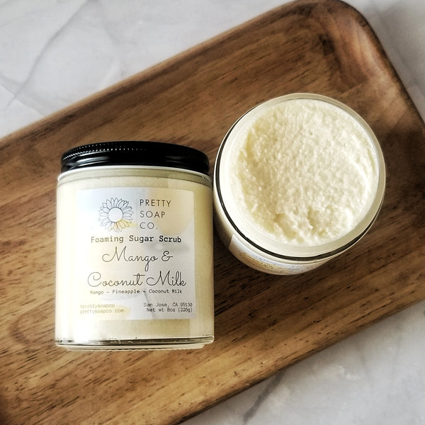 Mango & Coconut Milk Foaming Sugar Scrub