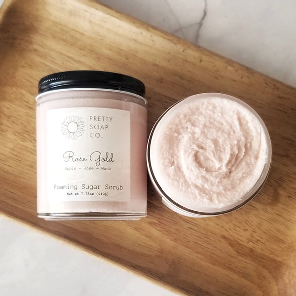 Rose Gold Foaming Sugar Scrub