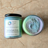 Sweet Pea Bouquet Foaming Sugar Scrub | Berries, Pears, Spring Florals, Musk