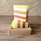 Champagne Gold Handcrafted Shea Butter Soap | Champagne, Nectarine, and Vanilla Scent