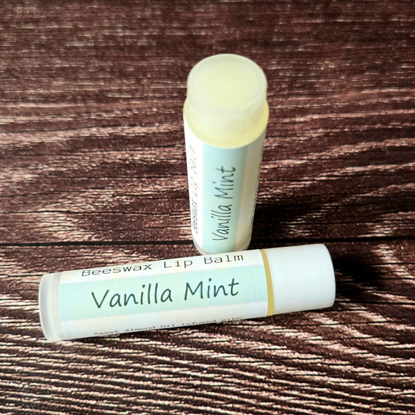 Vanilla Mint Beeswax Lip Balm