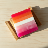 Lesbian Pride Glycerin Soap | Berry Spun Sugar Tonka Bean