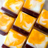 Pineapple Mango Swirl Handcrafted Soap | Tropical Fruit and Coconut Cream