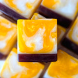 Pineapple Mango Swirl Handcrafted Soap | Tropical Fruit and Coconut Cream