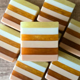 Champagne Gold Handcrafted Shea Butter Soap | Champagne, Nectarine, and Vanilla Scent