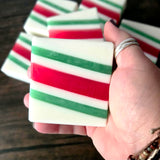 Candy Cane Handcrafted Soap
